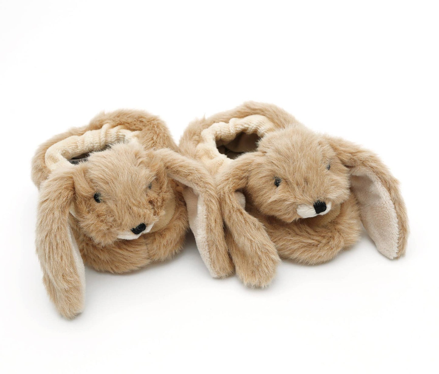 Jomanda, Bunny Baby Soft Slippers Brown, House Shoes - (0-6months)