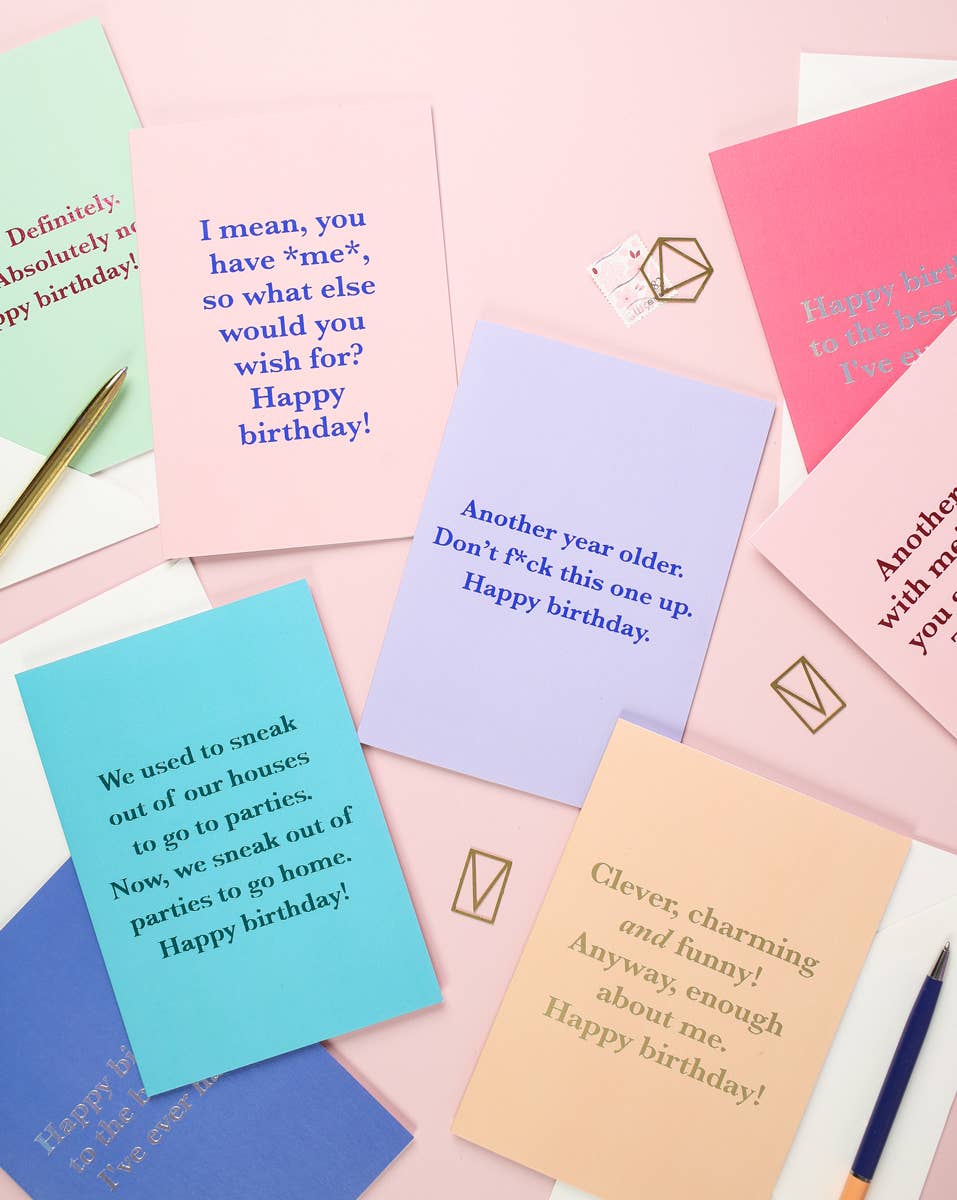 Ricicle Cards - Another Year Older | Funny Birthday Card | Humour | Rude