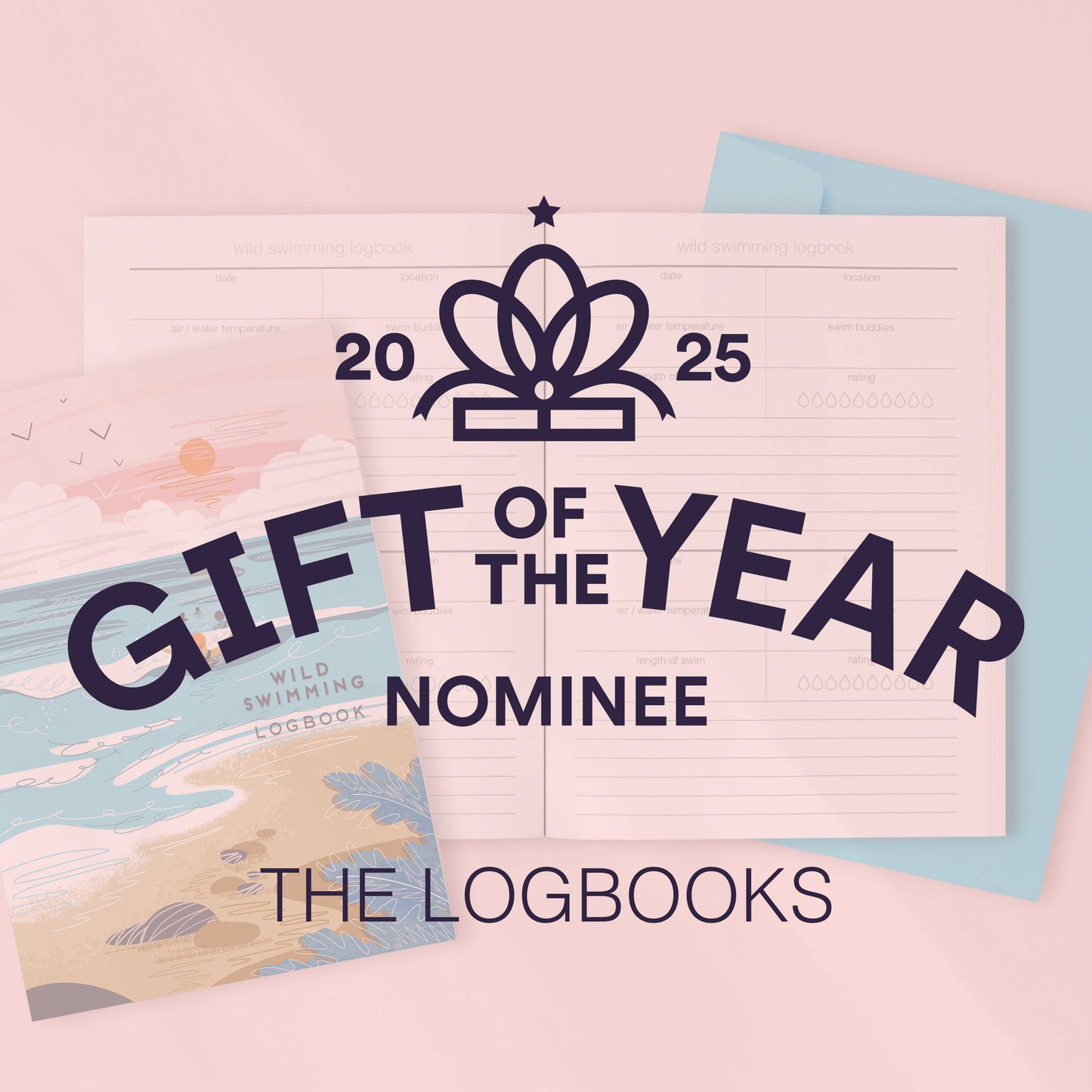 Reading logbook forest walk - book journal literary notebook