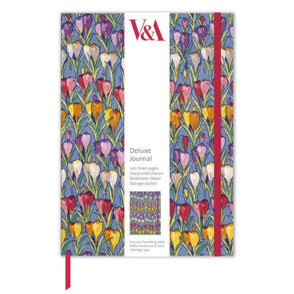Museums and Galleries, Deluxe Journal, Rows of Crocuses Notebook