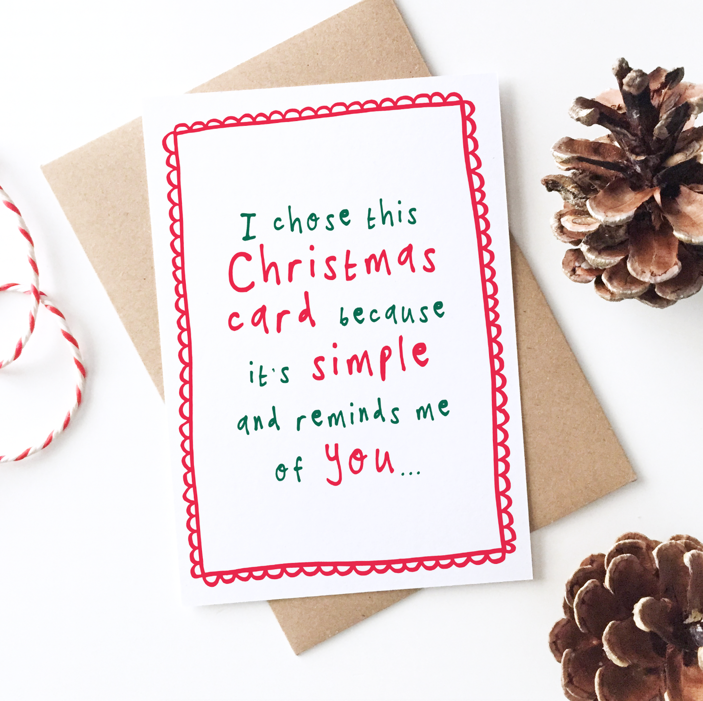Bow & Bell, Simple Christmas Card