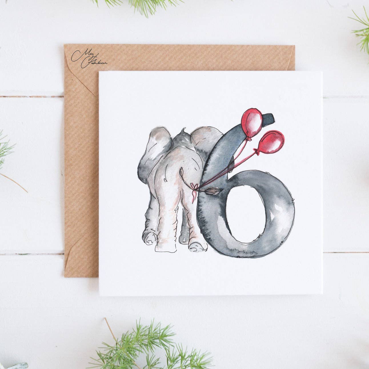 6 Birthday | Six Years Age Children Greeting Card
