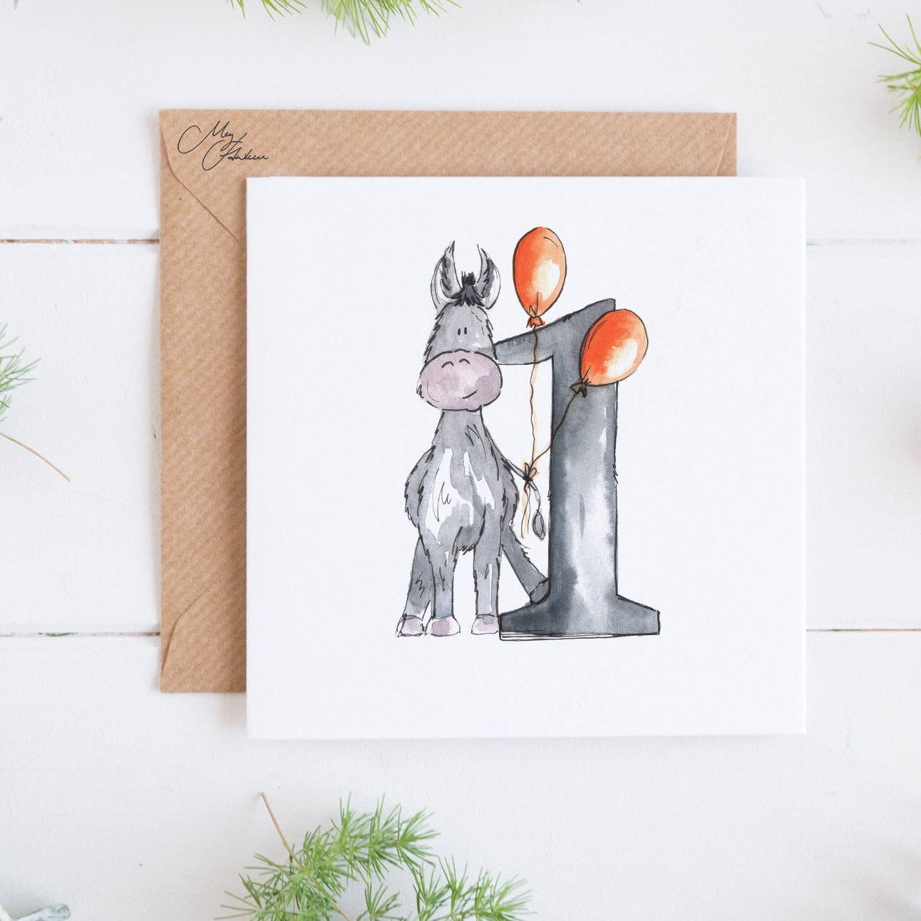 1 Birthdays Card | One Year Age Card