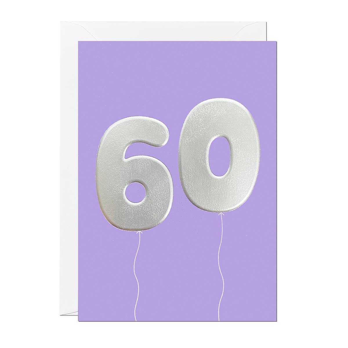 Ricicle Cards - 60th Birthday Card | Milestone Birthday | Balloon | Age Card