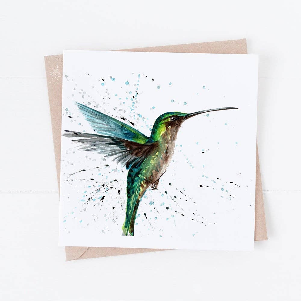 Humming Bird | British Birds Greeting Card