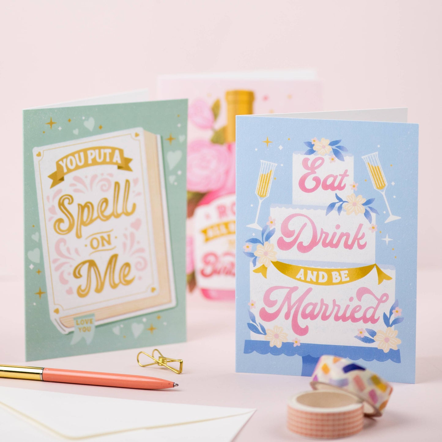 Ricicle Cards - Eat Drink and Be Married | Wedding Greeting Card | Congrats