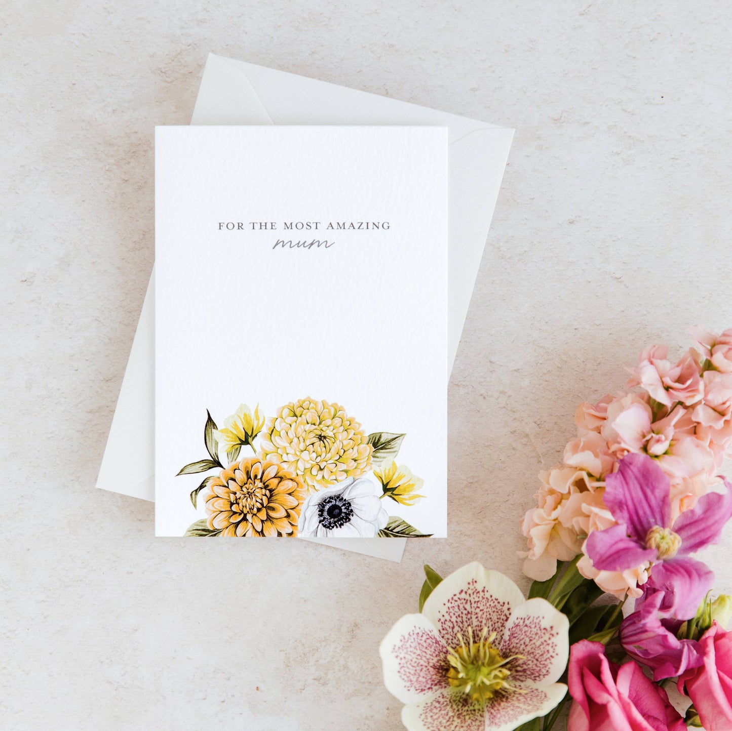 Card, Sophie Brabbins, Amazing Mum Floral Greetings Card