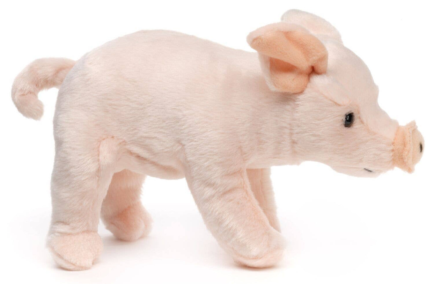 Pink piggy, standing - cuddly/plush toy
