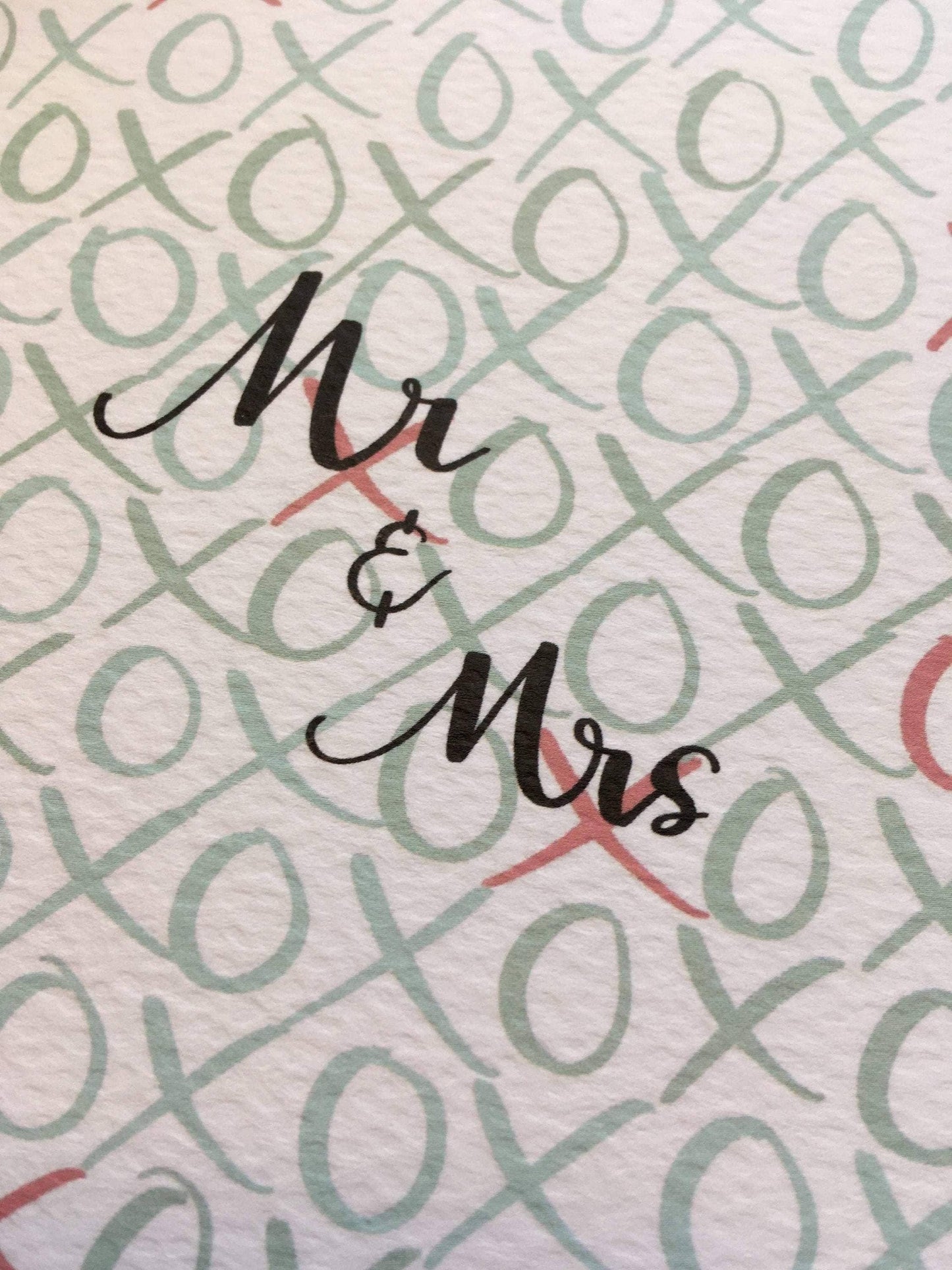 Mr & Mrs hugs and kisses card