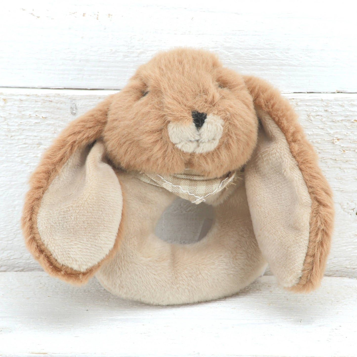 Jomanda, Bunny Baby Rattle Soft Toy Brown