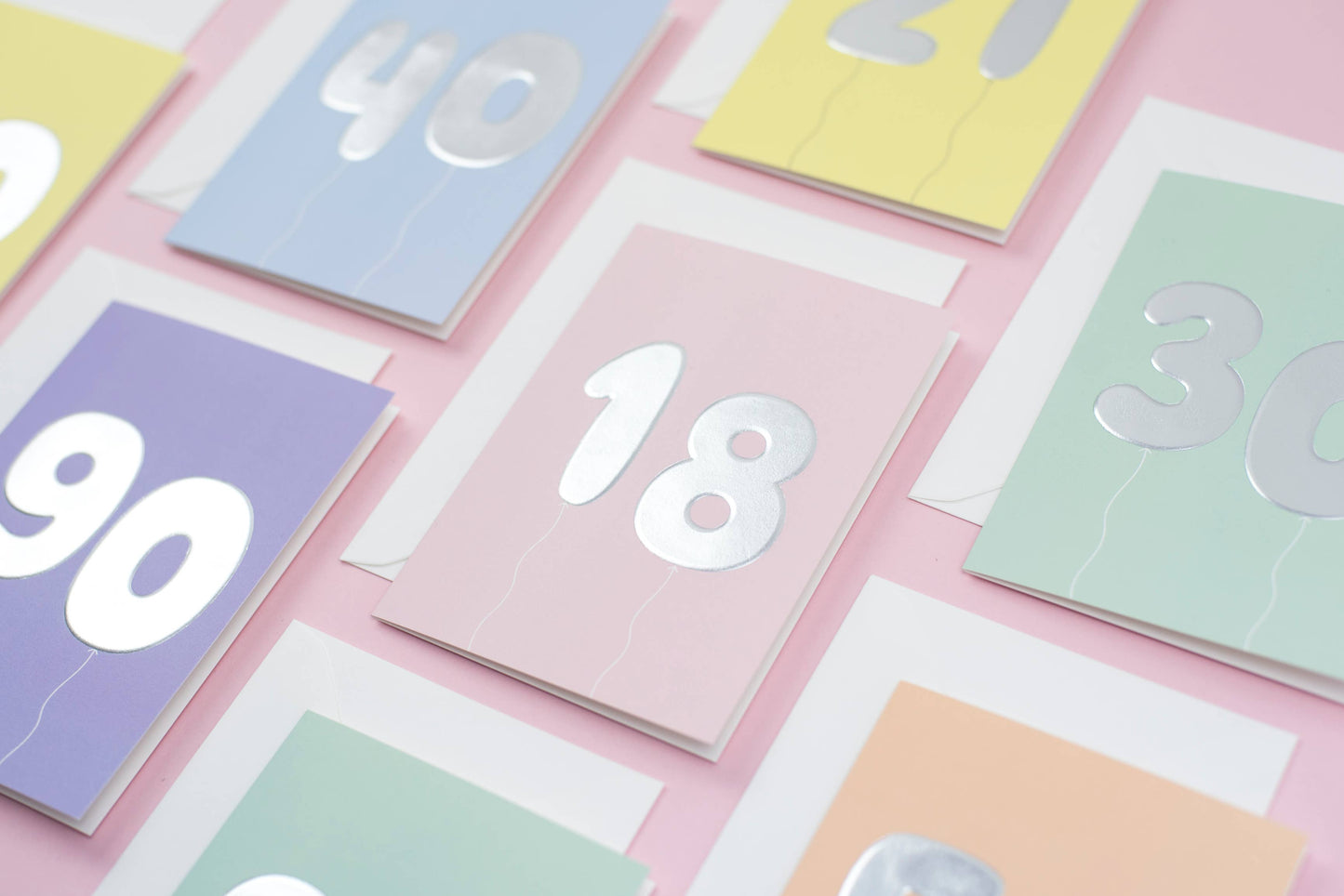 Ricicle Cards - 50th Birthday Card | Milestone Birthday | Balloon | Age Card