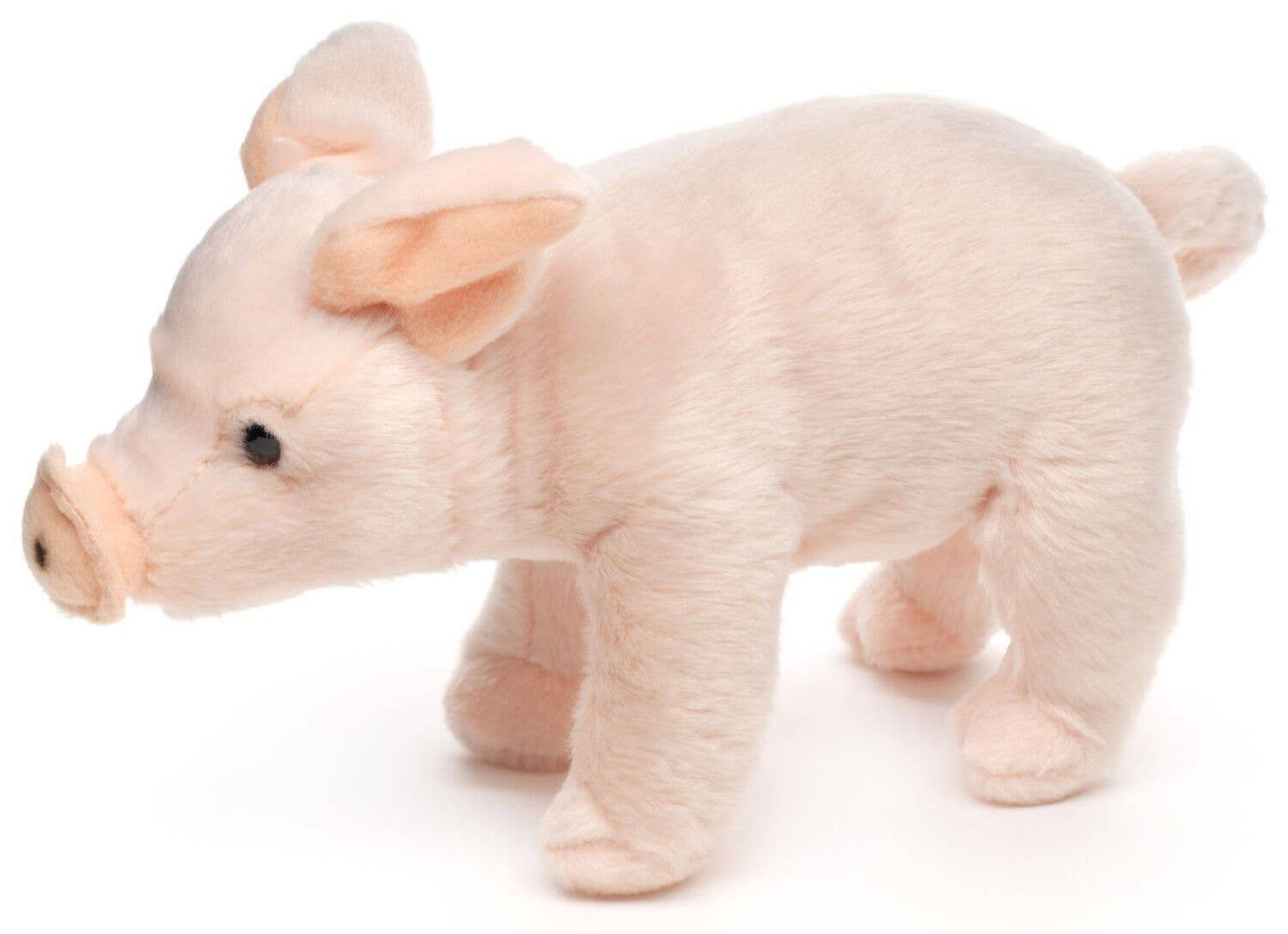 Pink piggy, standing - cuddly/plush toy