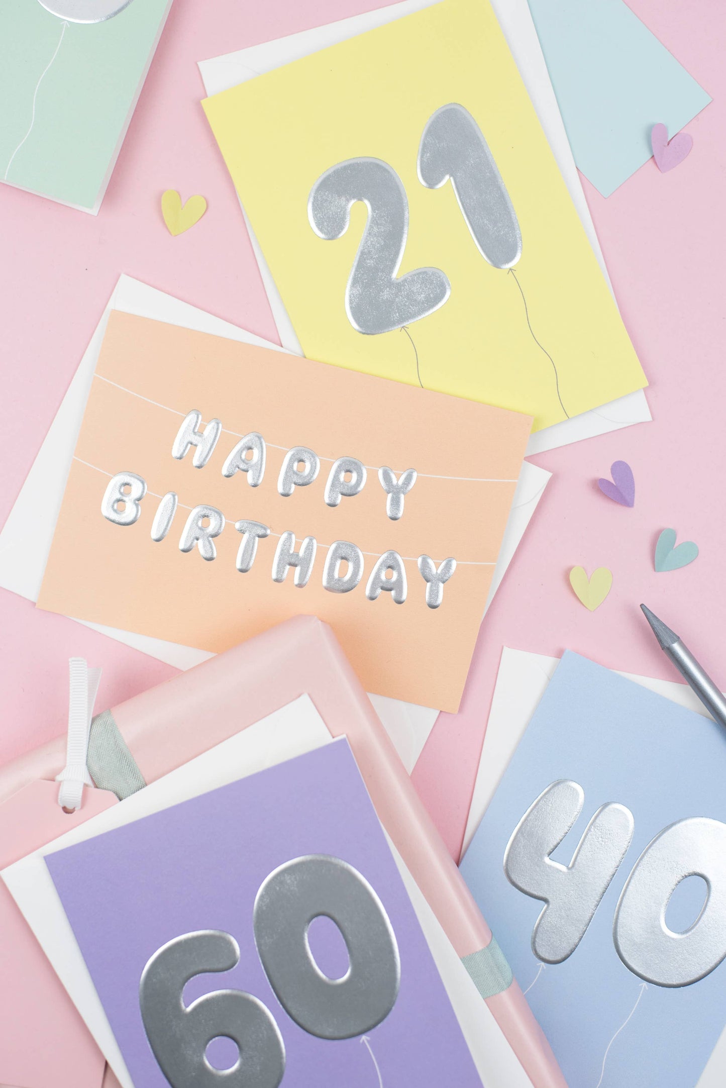 Ricicle Cards - 21st Birthday Card | Milestone Birthday | Balloon | Age Card