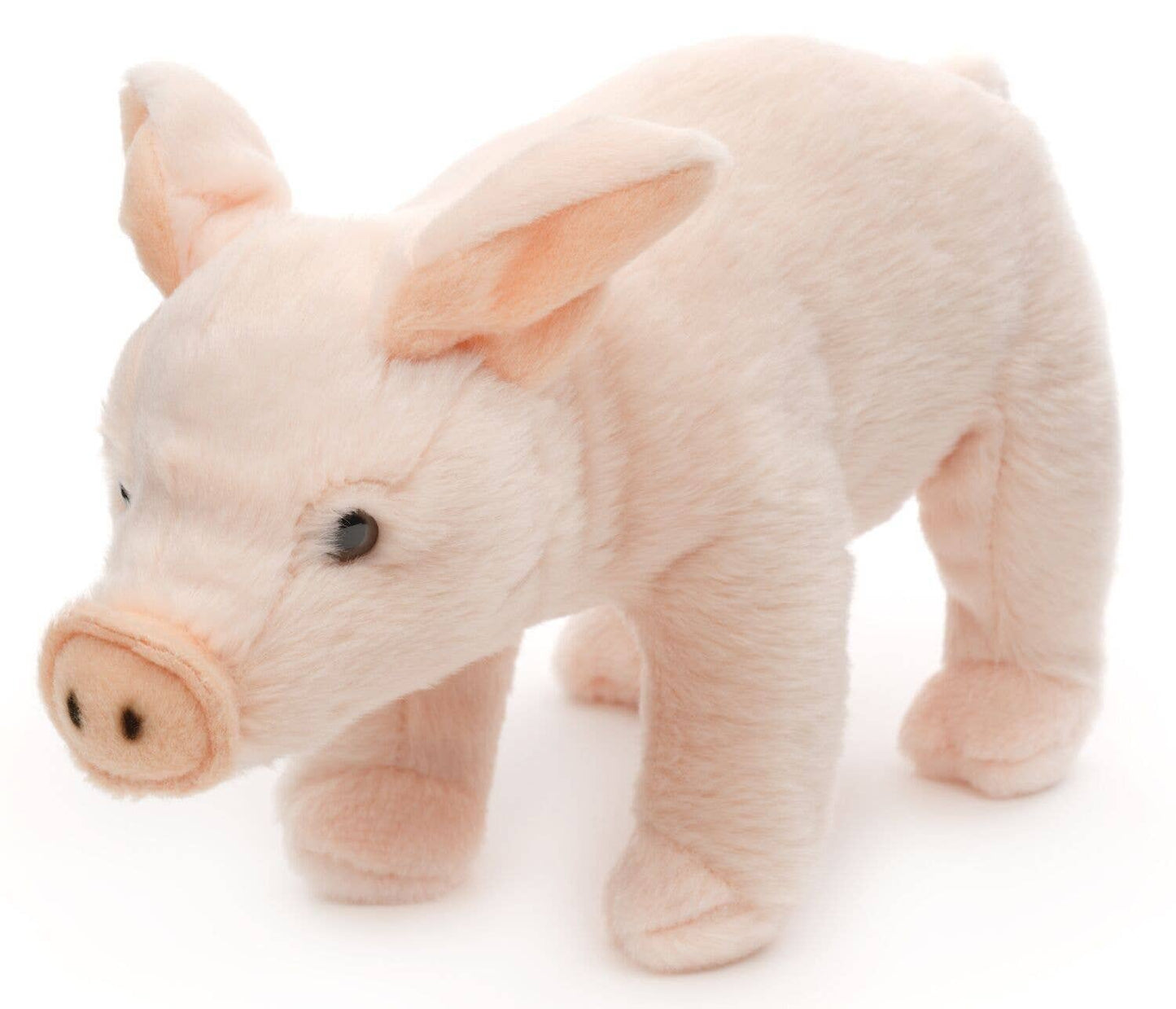 Pink piggy, standing - cuddly/plush toy