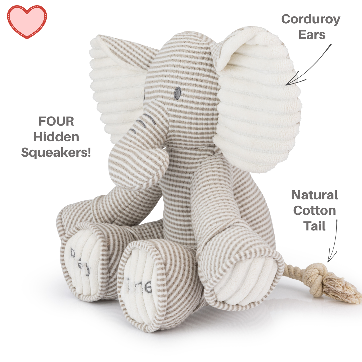 My Sensory Elephant Plush Dog Toy