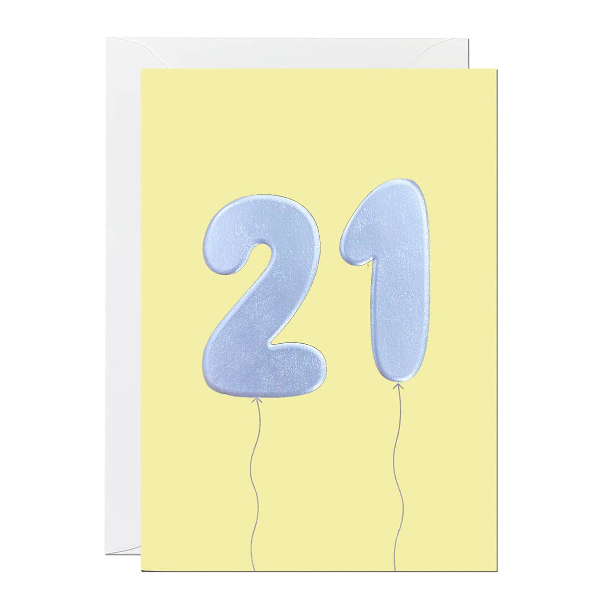 Ricicle Cards - 21st Birthday Card | Milestone Birthday | Balloon | Age Card