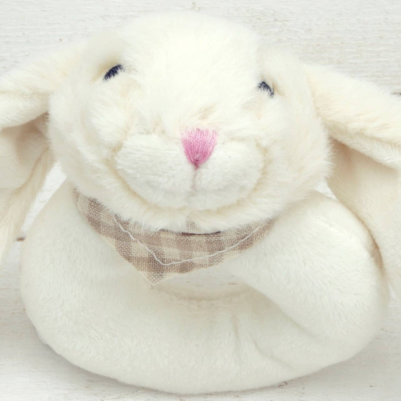 Jomanda, Bunny Baby Soft Toy Rattle Cream -10CM