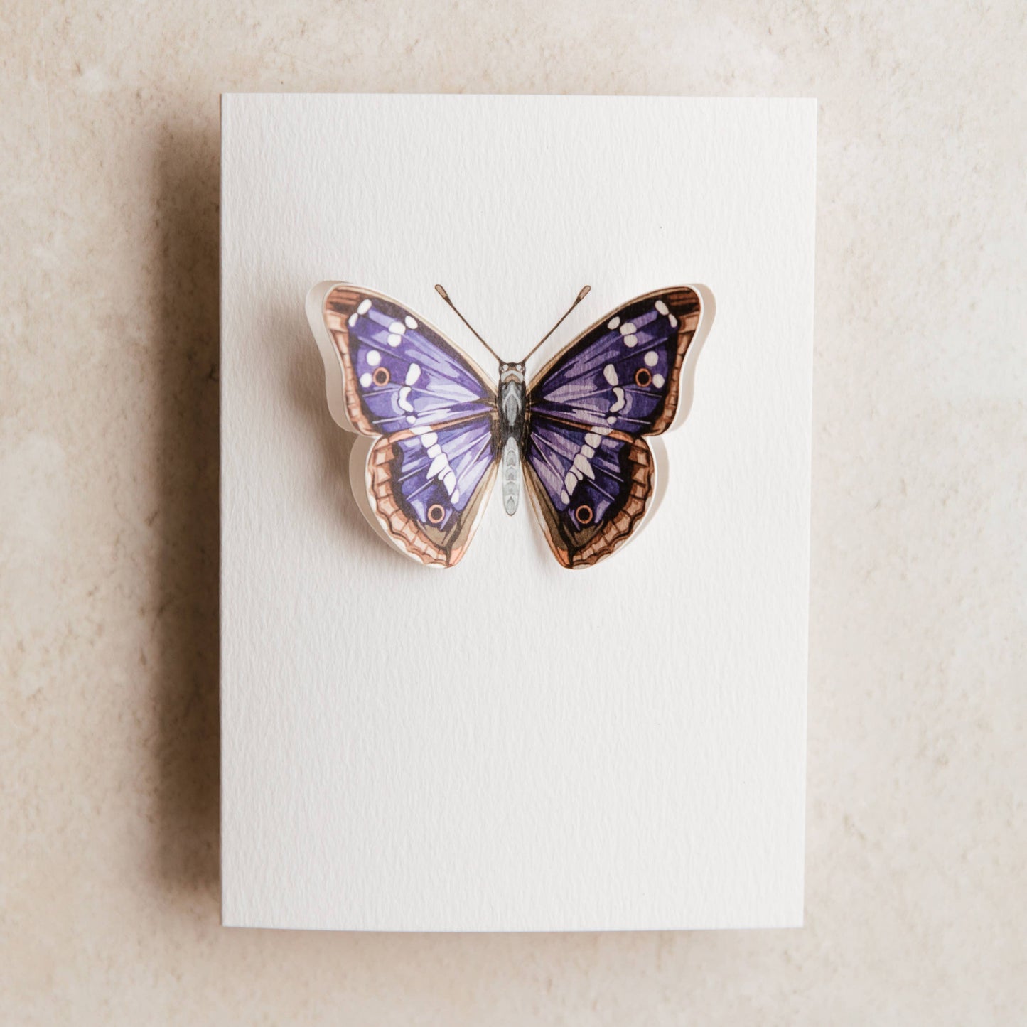 Card, Sophie Brabbins, Purple Emperor Pop Out Butterfly Greetings Card