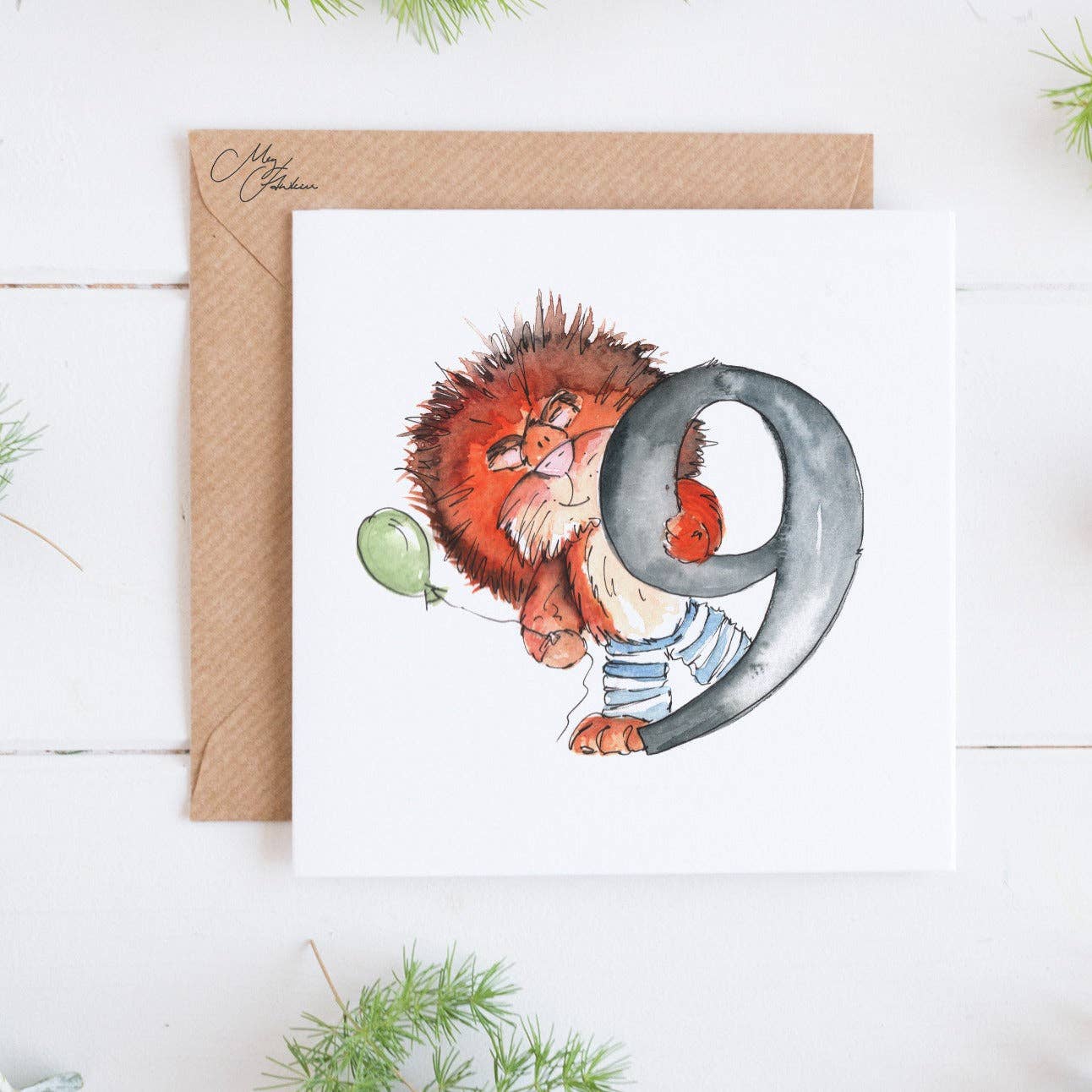 9 Birthday Card | Children's Age Card