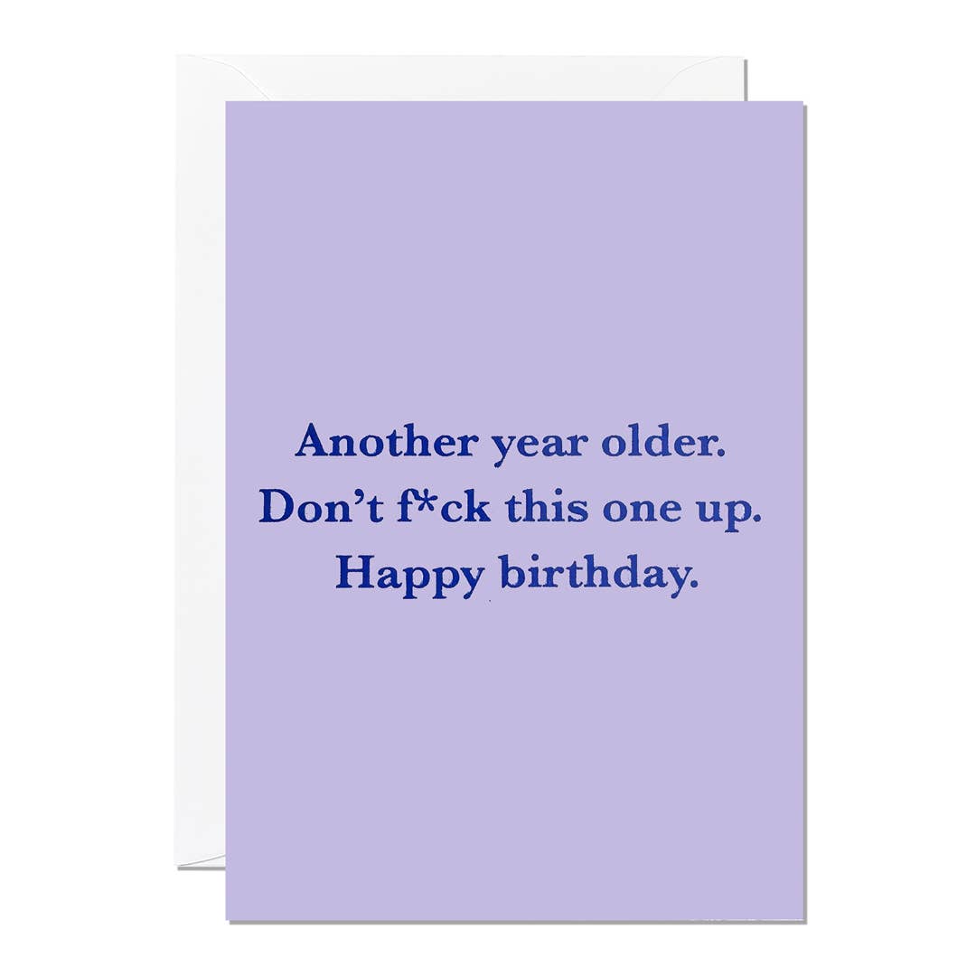 Ricicle Cards - Another Year Older | Funny Birthday Card | Humour | Rude