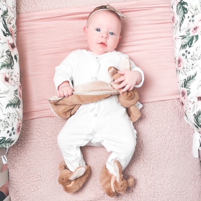 Jomanda, Bunny Baby Soft Slippers Brown, House Shoes - (0-6months)