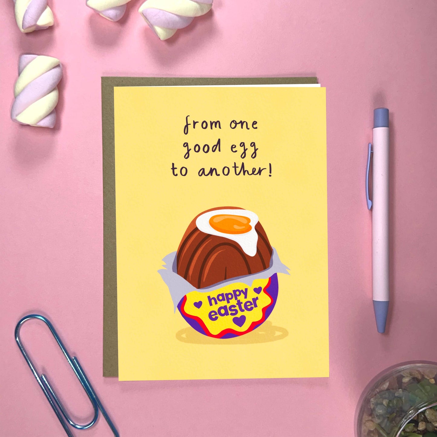 Funny Easter Card - Chocolate Egg - Perfect for Good Eggs
