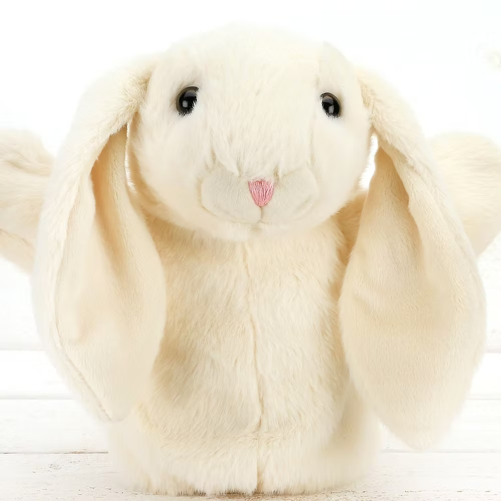 Jomanda, Hand Puppet, Cream Bunny
