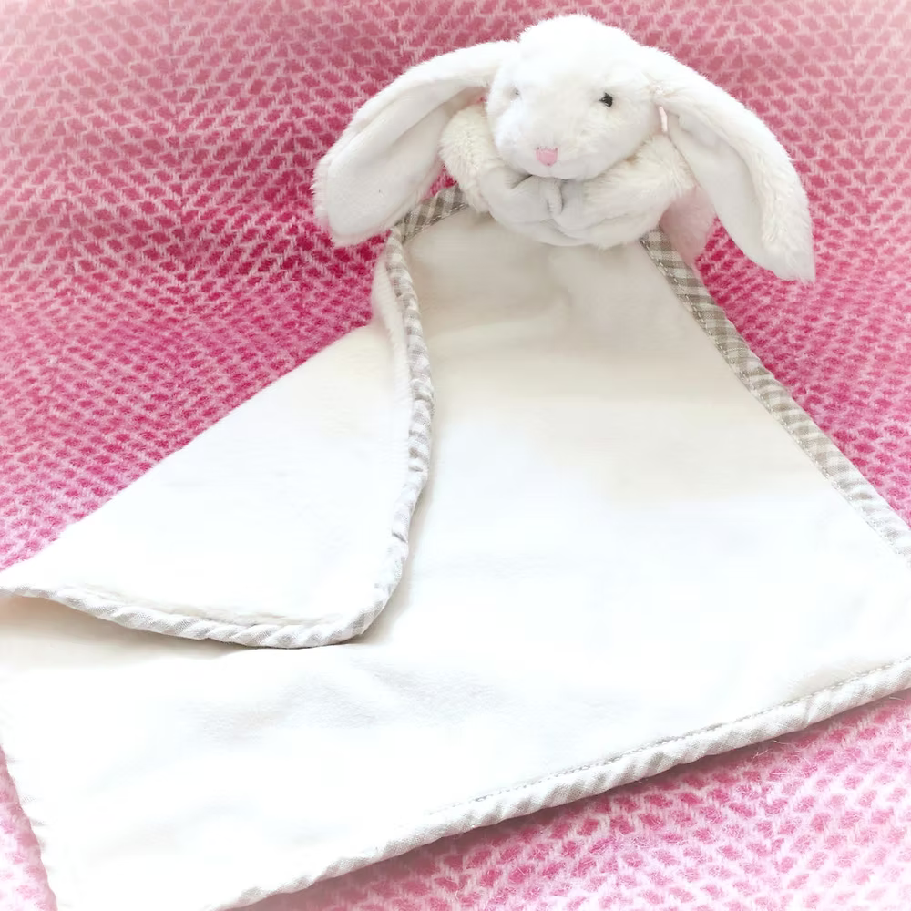 Jomanda, Bunny Baby Plush Soft Toy Soother Comforter Cream 29 X 29CM