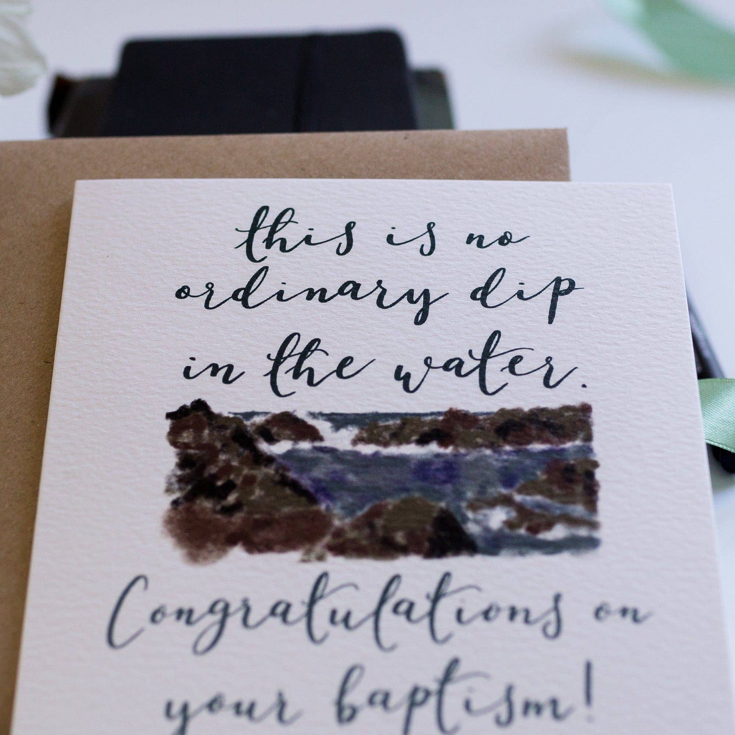 Adult Baptism card, funny, faith, Christian greeting card