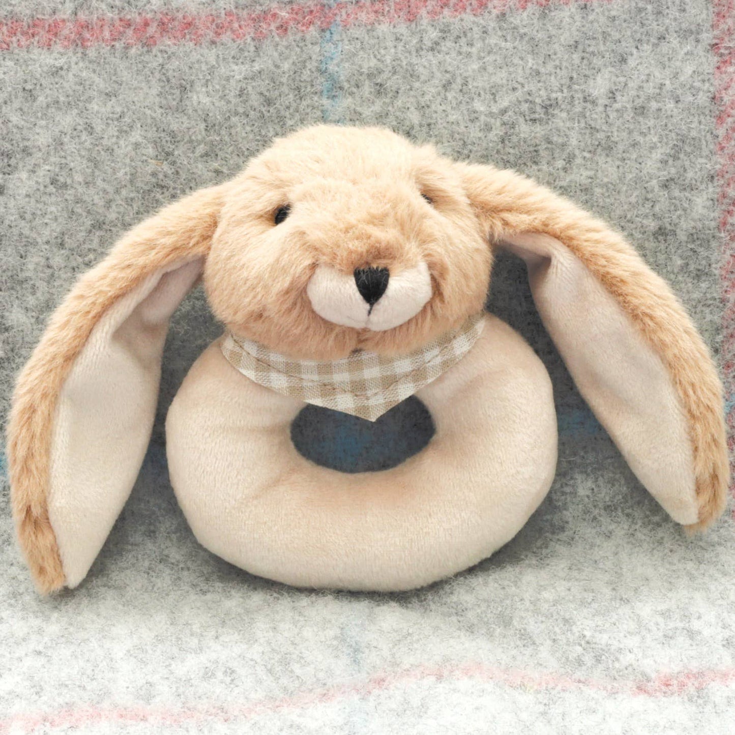Jomanda, Bunny Baby Rattle Soft Toy Brown