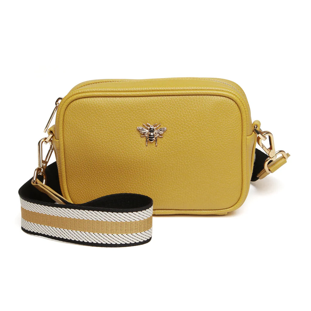 Alice Wheeler London, Mini Mayfair Crossbody Bag, Ochre