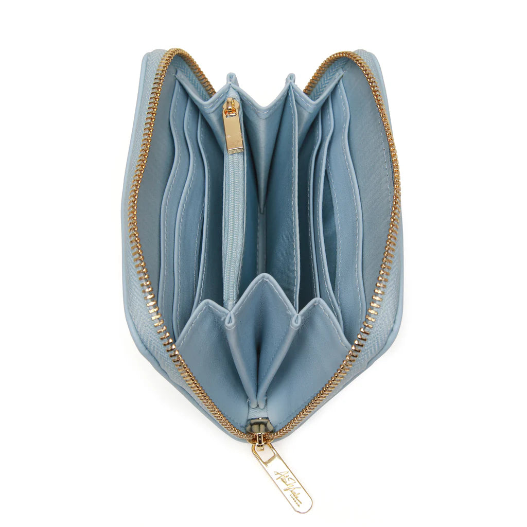 Alice Wheeler London, Bromley Purse, Pastel Blue