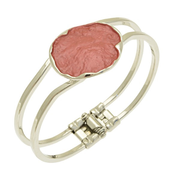 Miss Milly, Dusky Red Painted Hinged Bangle