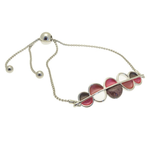 Miss Milly, Purple and Red Adjustable Bracelet