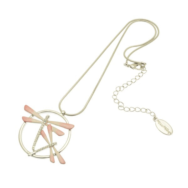 Miss Milly, Coral Dragonfly Necklace