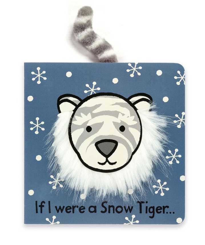Jellycat, Christmas, If I Were A Snow Tiger, Board Book