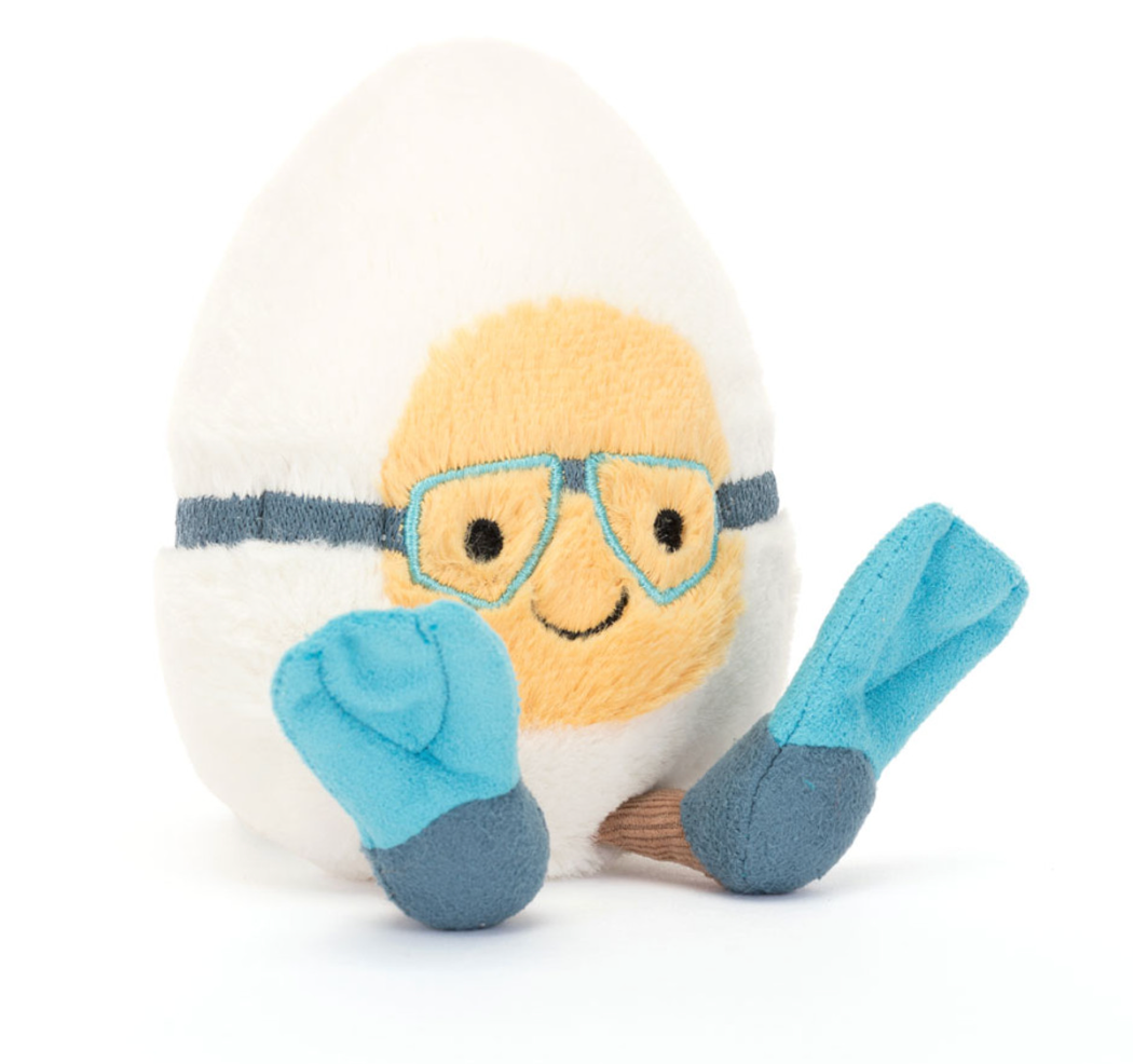Jellycat Amuseable Boiled Egg, Scuba, Food