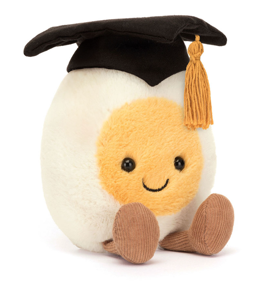 Jellycat Amuseable Boiled Egg, Graduation, Food