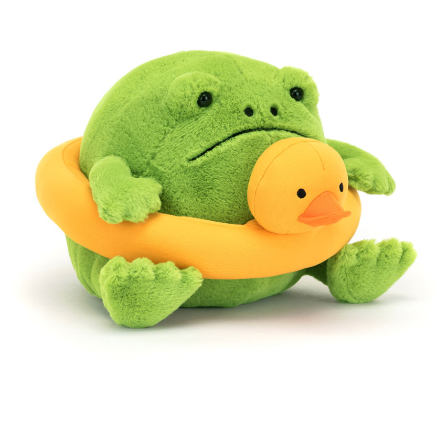 Jellycat, Ricky Rain Frog, Rubber Ring