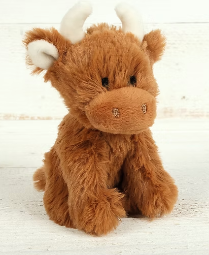 Jomanda, Brown Mini Highland Cow COOllectible Soft Toy Cow