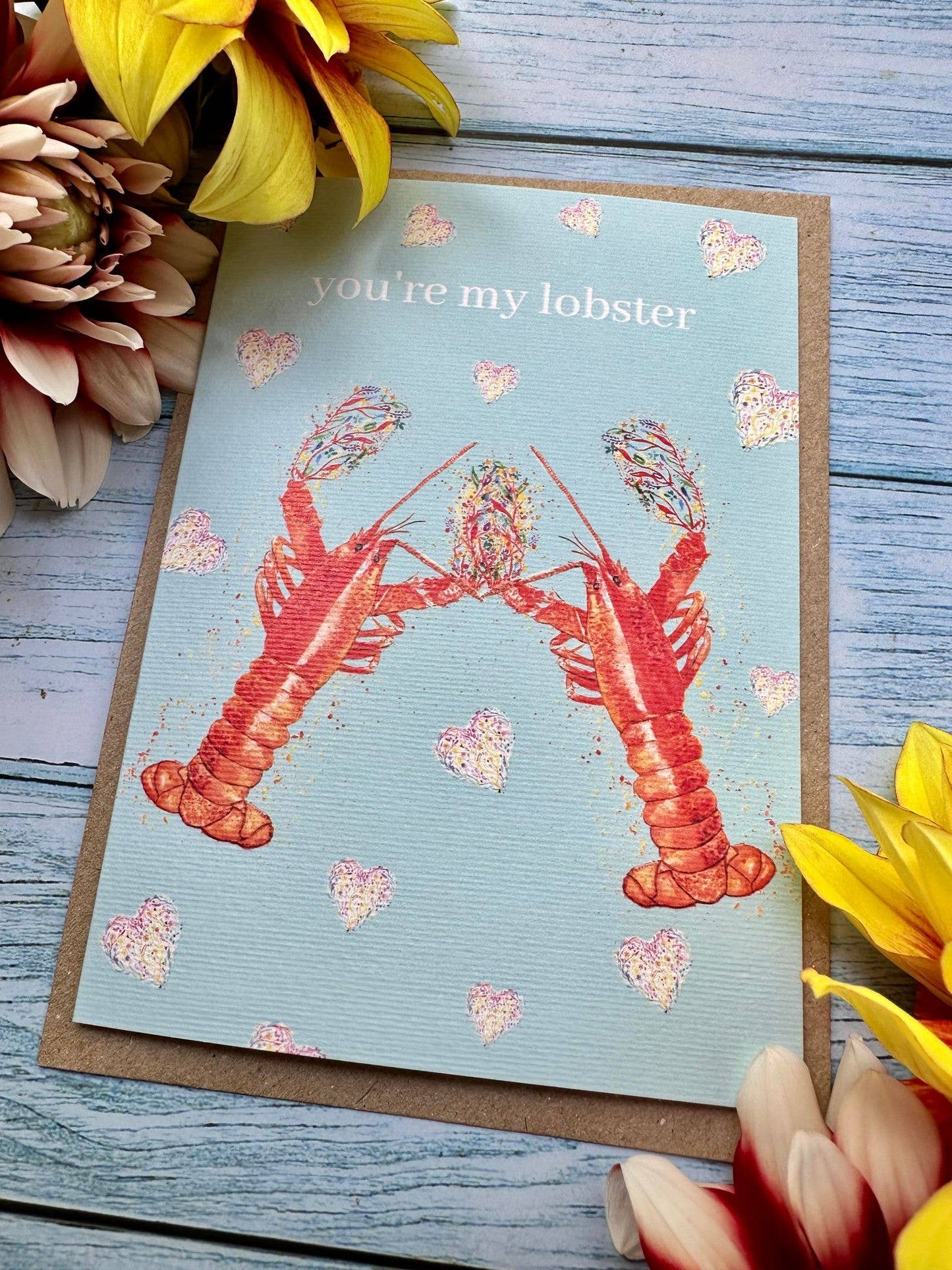 You're my Lobster Eco Card Valentines Galantines Love Friend