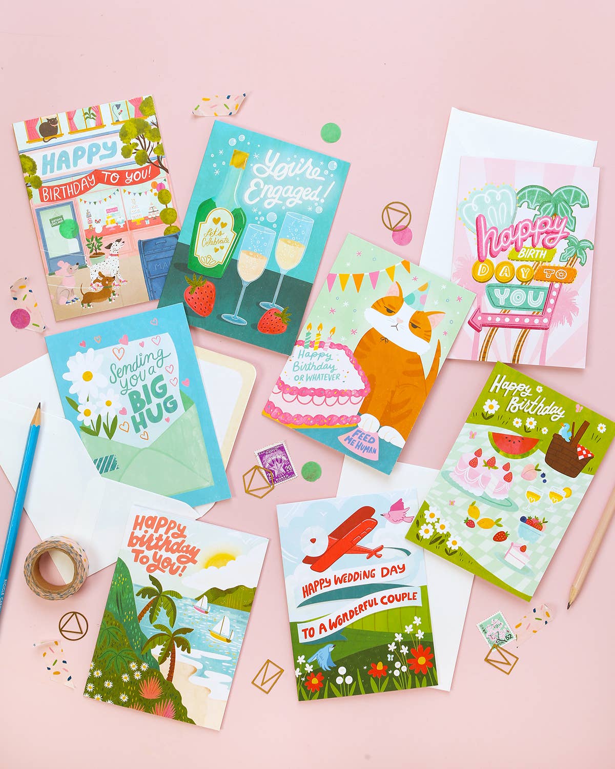 Ricicle Cards - Birthday Beach | Greeting Card | Birthday Card | Pretty
