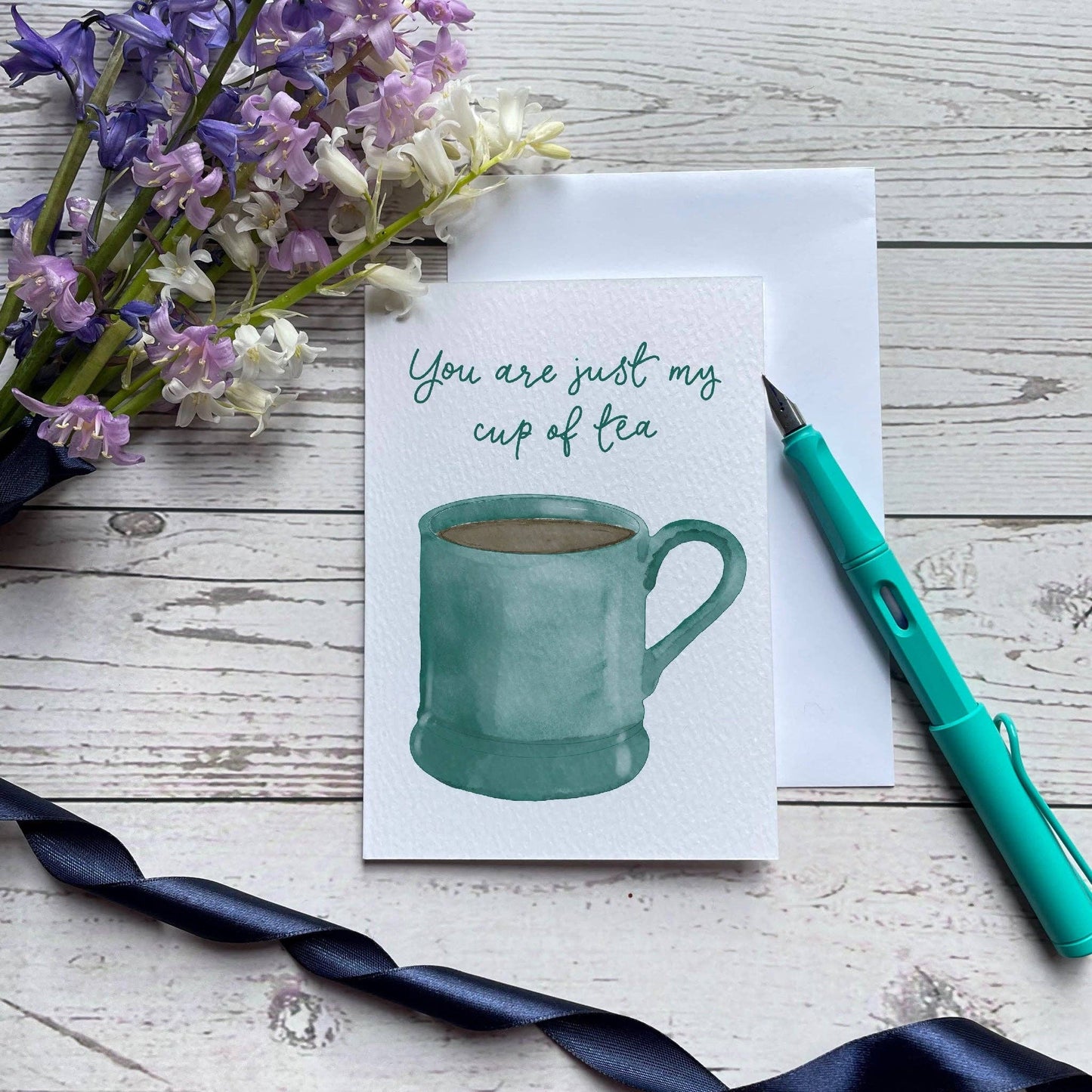 You are just my cup of tea romantic card, valentines day