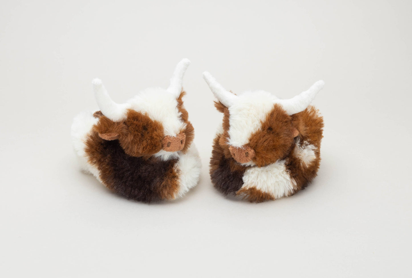 Jomanda, Texas Longhorn Highland Cow Plush Baby Slippers House Shoes