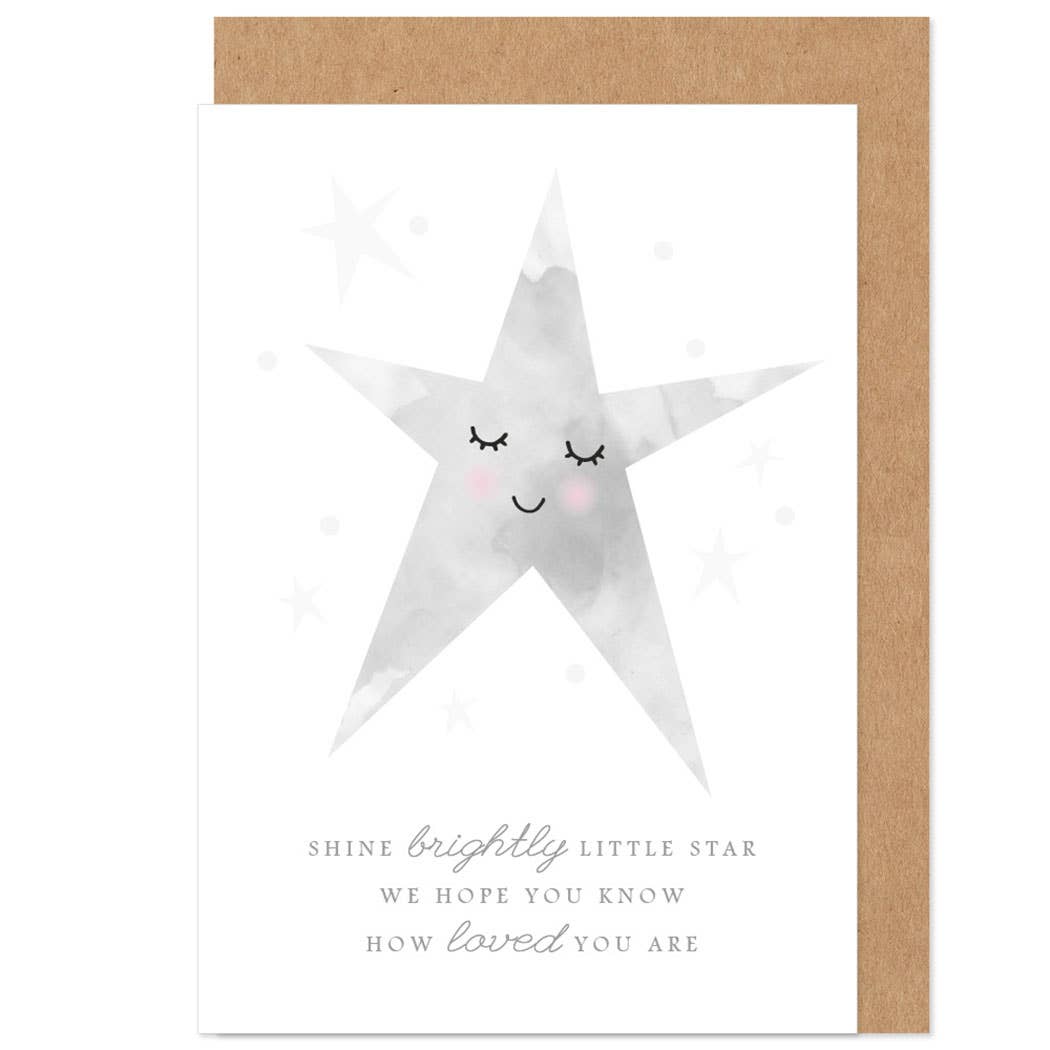 Bow & Bell, Star Baby Sympathy Card