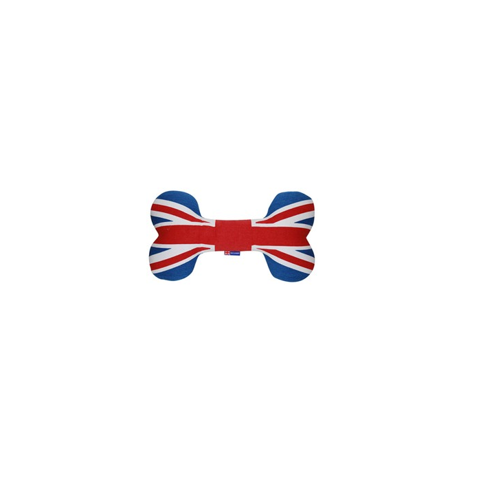 Union Jack Dog Bone Plush Toy UK London size Mini