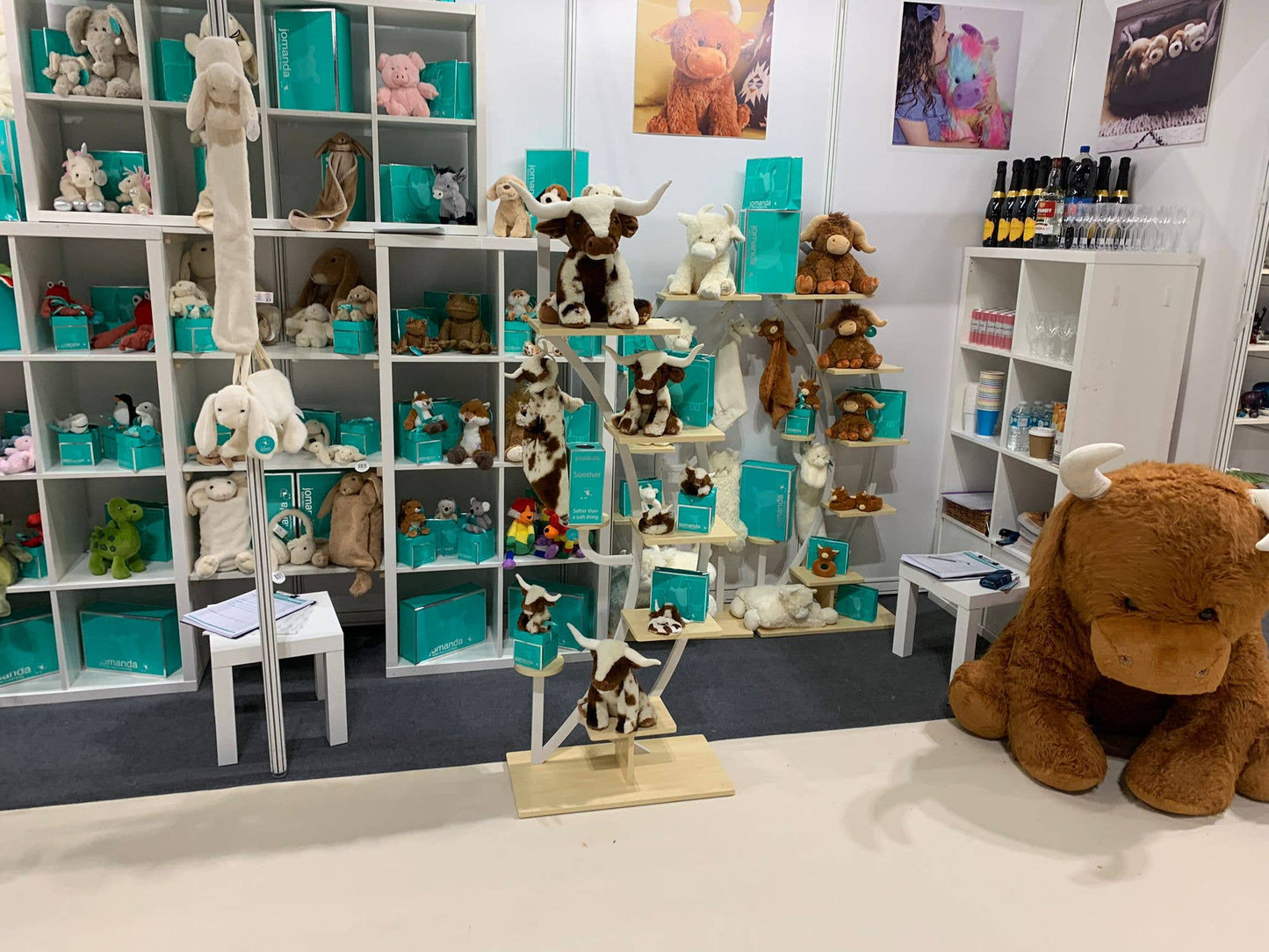 Jomanda, Bear Soft Toy Baby Stuffed Plush Rattle 10cm