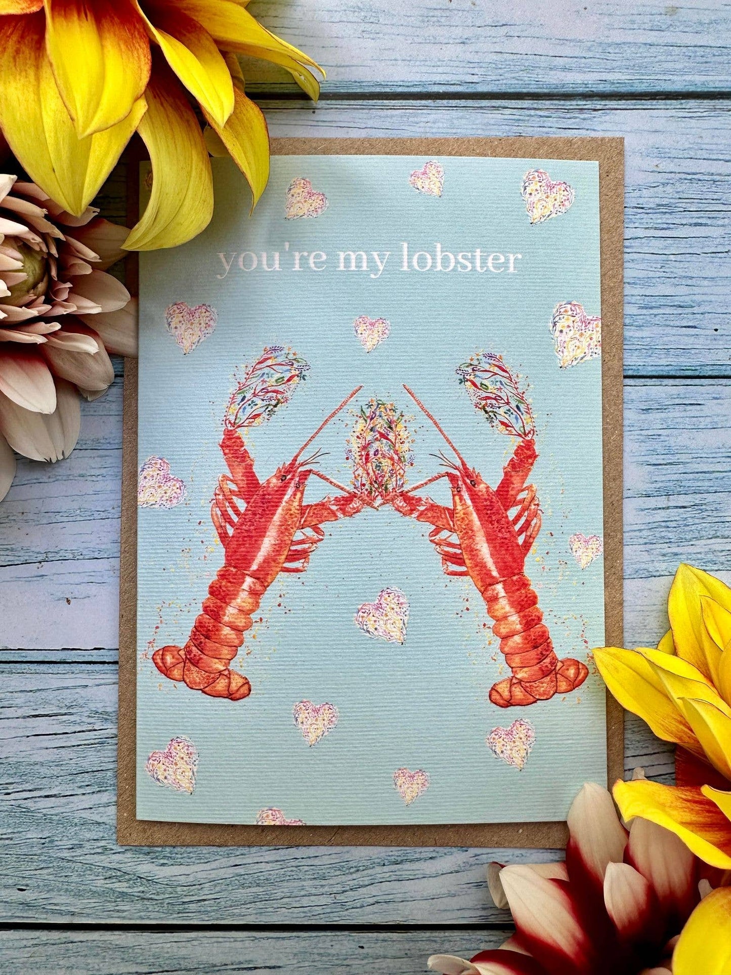 You're my Lobster Eco Card Valentines Galantines Love Friend