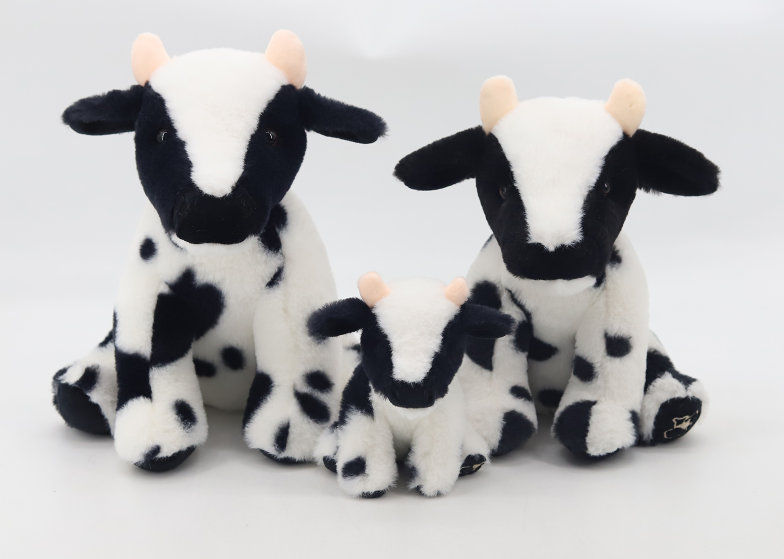 Jomanda, Black and White Dairy Cow Soft Toy Plush Mini (11cm)