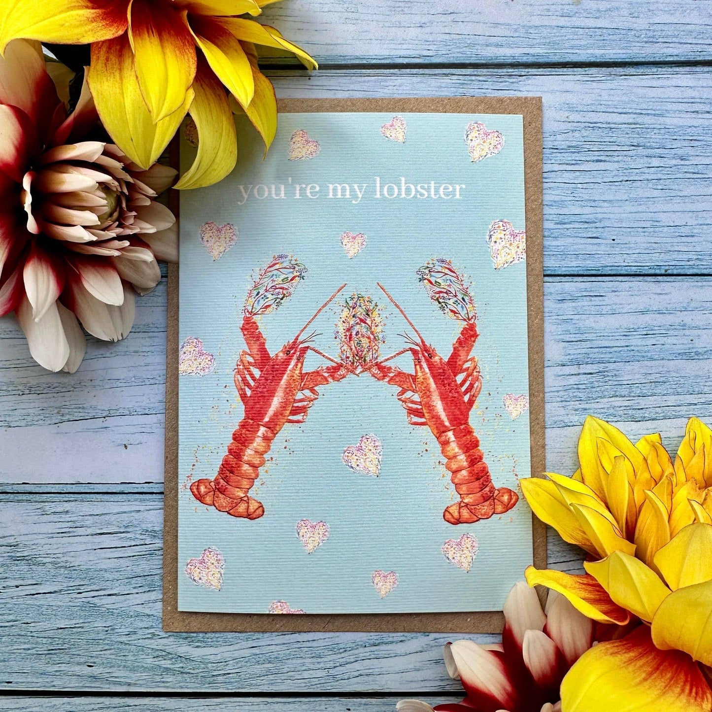 You're my Lobster Eco Card Valentines Galantines Love Friend